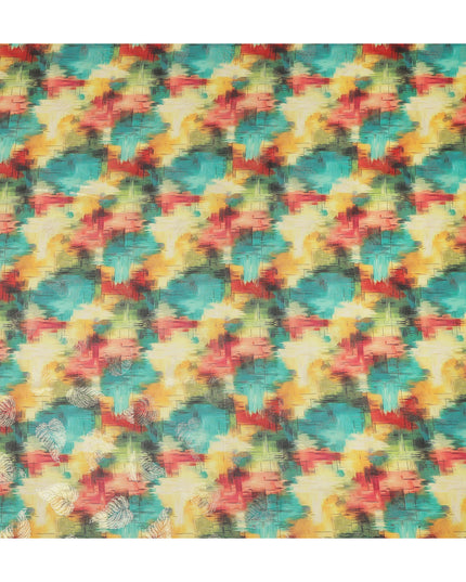 Multicolor Abstract Sudanese Cotton Voile Thobe