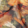 Orange Abstract Sudanese Cotton Voile Thobe