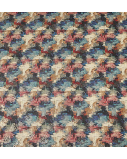 Multicolor Abstract Sudanese Cotton Voile Thobe