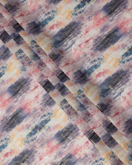 Multicolor Abstract Sudanese Cotton Voile Thobe