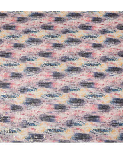 Multicolor Abstract Sudanese Cotton Voile Thobe