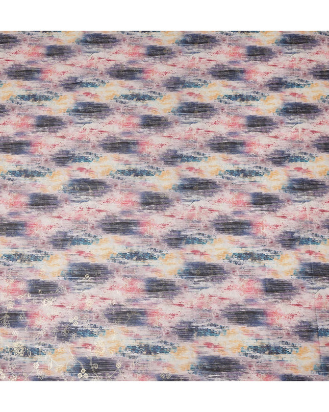 Multicolor Abstract Sudanese Cotton Voile Thobe