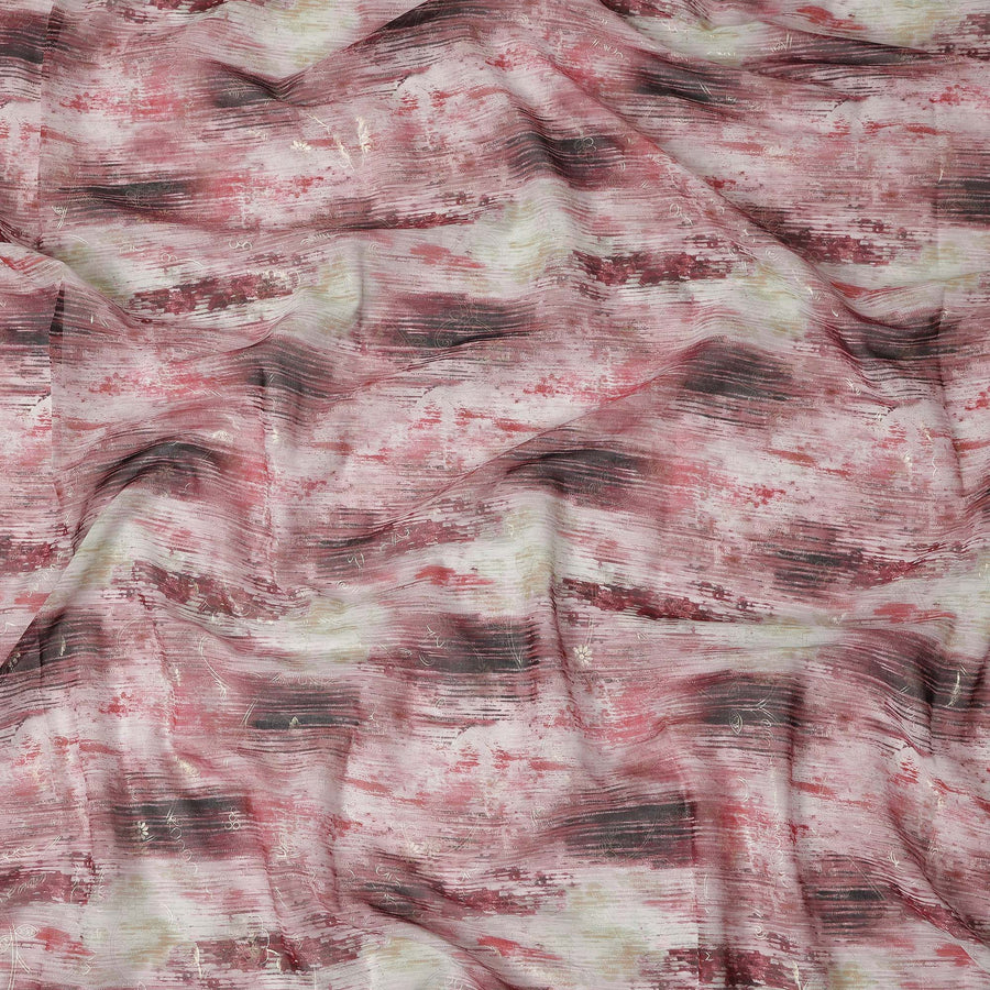 Pink Abstract Sudanese Cotton Voile Thobe