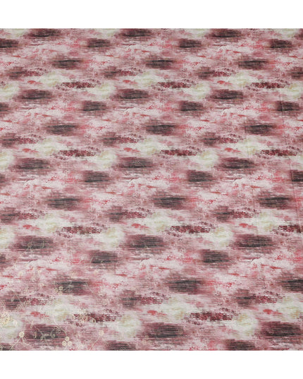 Pink Abstract Sudanese Cotton Voile Thobe