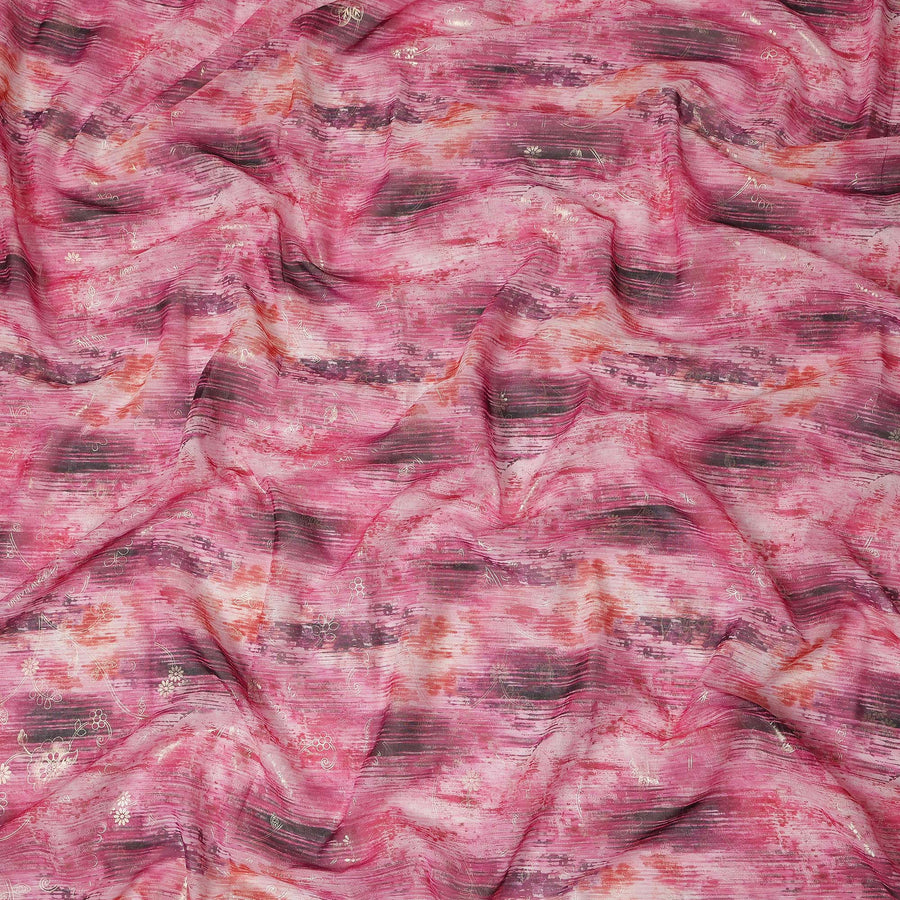Pink Abstract Sudanese Cotton Voile Thobe