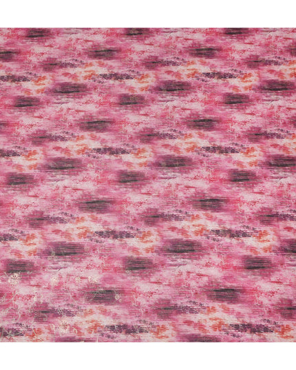 Pink Abstract Sudanese Cotton Voile Thobe