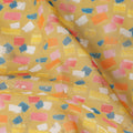 Yellow Abstract Sudanese Cotton Voile Thobe