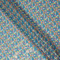 Blue Abstract Sudanese Cotton Voile Thobe