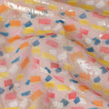 Pink Abstract Sudanese Cotton Voile Thobe