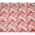 Red Abstract Sudanese Cotton Voile Thobe
