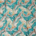 Green Abstract Sudanese Cotton Voile Thobe