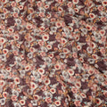 Plum Purple Printed Cotton Voile Fabric 110cm