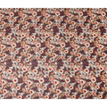 Plum Purple Printed Cotton Voile Fabric 110cm