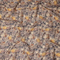 Taupe Beige Printed Cotton Voile Fabric 110cm
