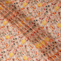 Apricot Beige Floral Pure Cotton Voile 110cm