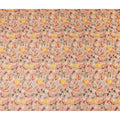 Apricot Beige Floral Pure Cotton Voile 110cm