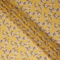 Golden Yellow Printed Cotton Voile Fabric 110cm