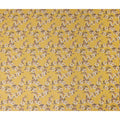 Golden Yellow Printed Cotton Voile Fabric 110cm