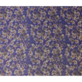 Indigo Purple Viscose Crepe Printed Fabric 110cm
