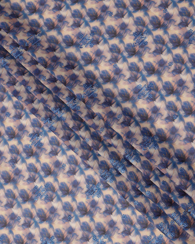 Purple Leaf Sudanese Cotton Voile Thobe