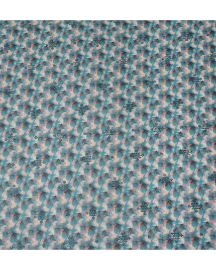 Blue Leaf Sudanese Cotton Voile Thobe