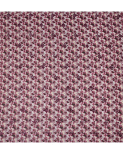 Pink Leaf Sudanese Cotton Voile Thobe