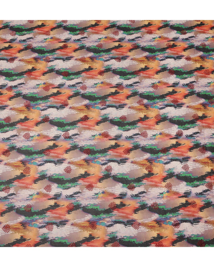 Multicolor Abstract Sudanese Cotton Voile Thobe