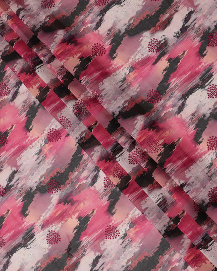 Pink Abstract Sudanese Cotton Voile Thobe