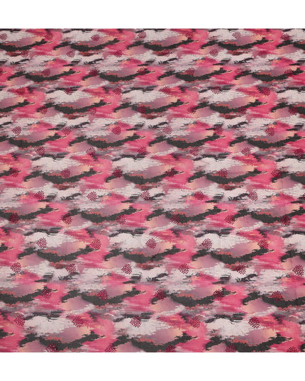 Pink Abstract Sudanese Cotton Voile Thobe