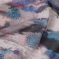 Grey Abstract Sudanese Cotton Voile Thobe