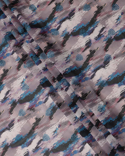 Grey Abstract Sudanese Cotton Voile Thobe