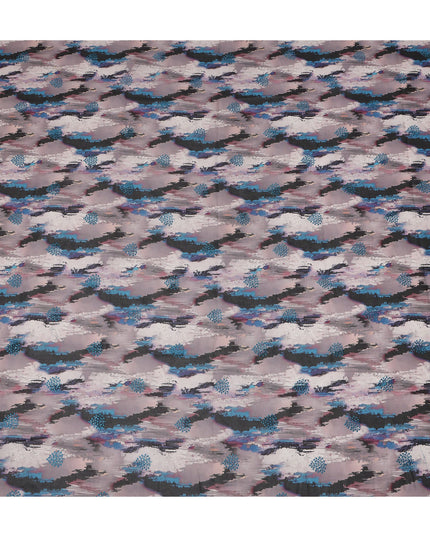 Grey Abstract Sudanese Cotton Voile Thobe