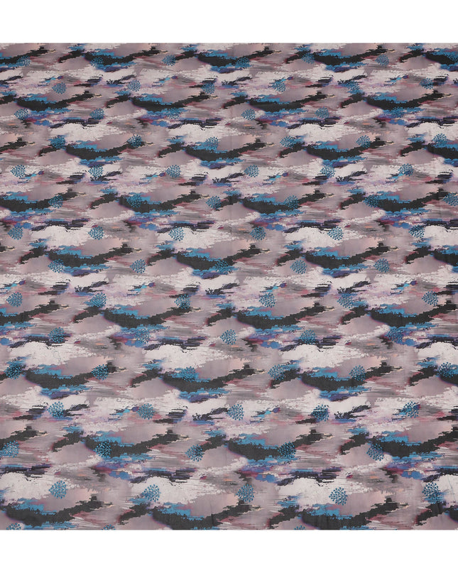 Grey Abstract Sudanese Cotton Voile Thobe