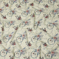 Beige Bouquet Sudanese Cotton Voile Thobe
