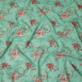 Green Bouquet Sudanese Cotton Voile Thobe