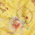 Yellow Bouquet Sudanese Cotton Voile Thobe
