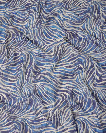 Blue Animal Skin Sudanese Cotton Voile Thobe