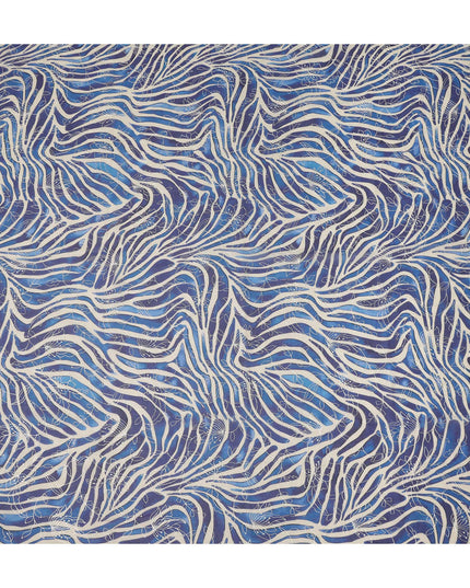 Blue Animal Skin Sudanese Cotton Voile Thobe