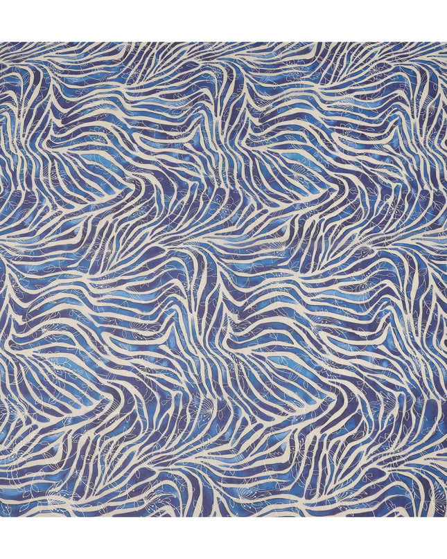 Blue Animal Skin Sudanese Cotton Voile Thobe