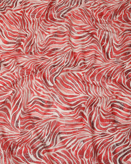 Red Animal Skin Sudanese Cotton Voile Thobe