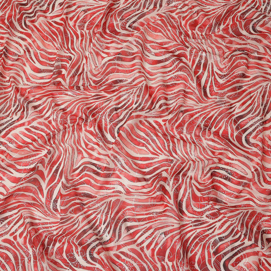 Red Animal Skin Sudanese Cotton Voile Thobe