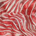 Red Animal Skin Sudanese Cotton Voile Thobe