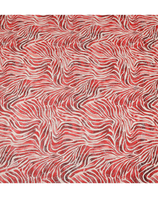 Red Animal Skin Sudanese Cotton Voile Thobe