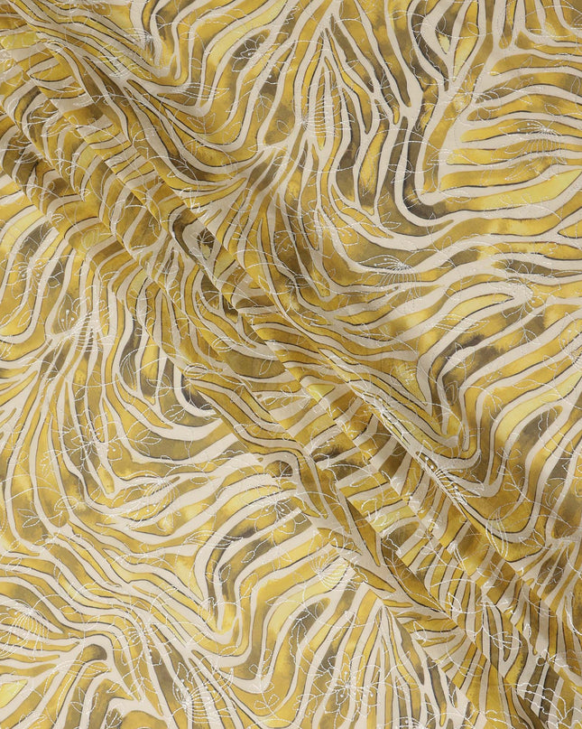 Yellow Animal Skin Sudanese Cotton Voile Thobe