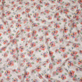 White Floral Sudanese Cotton Voile Thobe