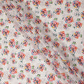 White Floral Sudanese Cotton Voile Thobe