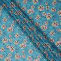Blue Floral Sudanese Cotton Voile Thobe