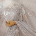 Pearl Blush French Chantilly Lace Saree 5.5m