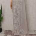 Pearl Blush French Chantilly Lace Saree 5.5m