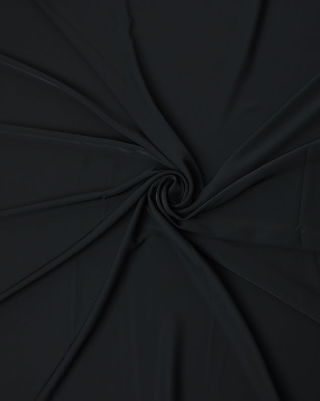 Black Stretchable Crepe Fabric 150cm | Regal Fabrics